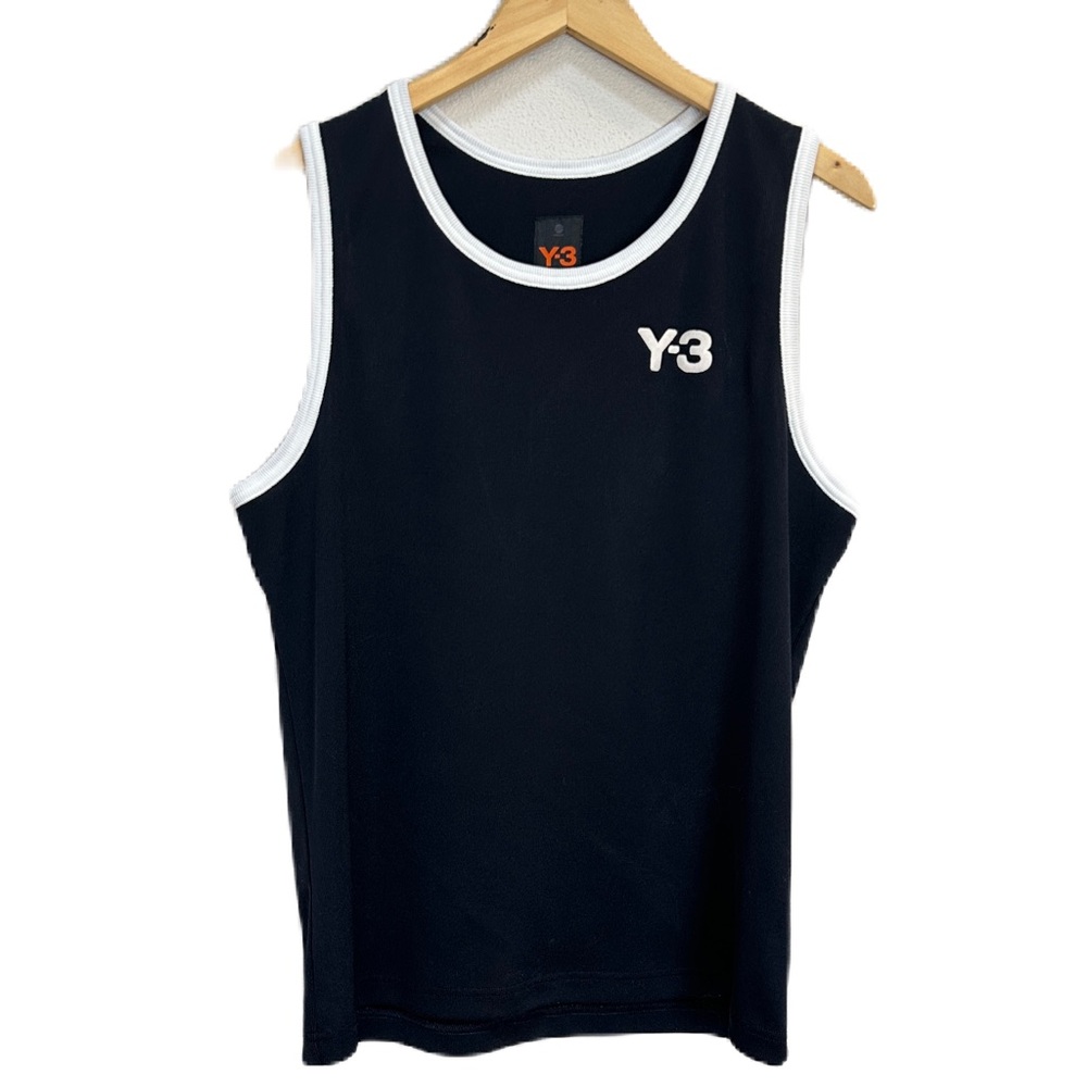 Vintage Y-3 Adidas Yohji Yamamoto Black Tank Top T-Shirt Y2K Women’s‎ XL